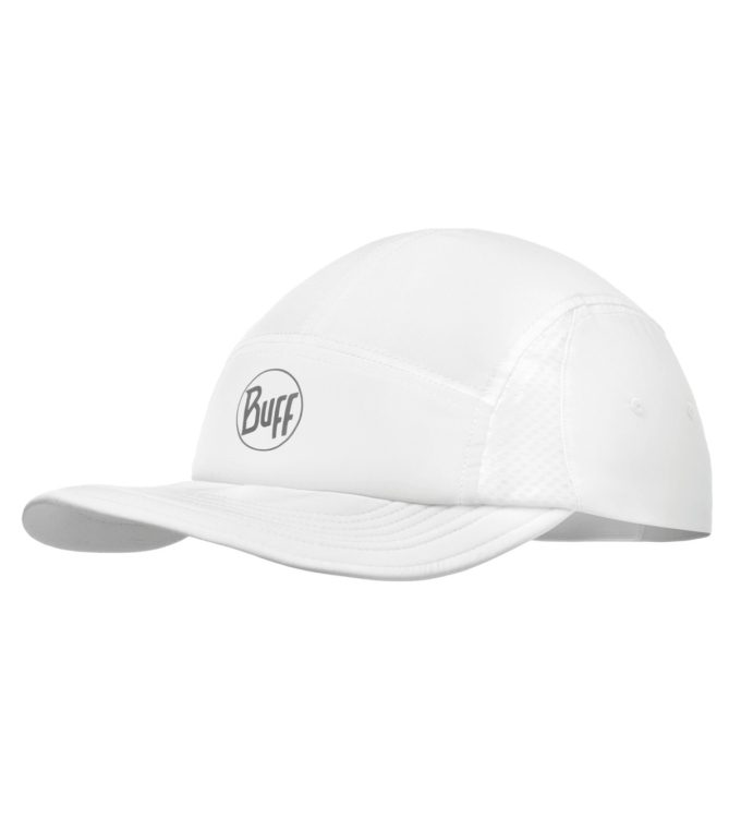 Buff - 5 Panel GoCap solid white
