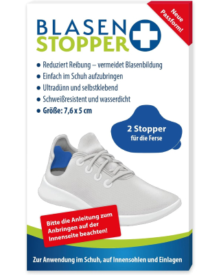 Blasenstopper - 2 Stopper für die Ferse