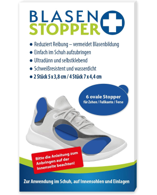 Blasenstopper - 2 rechteckige Stopper für...