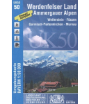 Landesamt für Vermessung - Werdenfelser Land - Ammergauer Alpen UK50