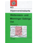 DAV - Blatt 4/3 Wetterstein-Mieminger Gebirge Ost