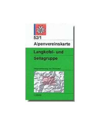 DAV - Blatt 52/1 Langkofel- und Sellagruppe