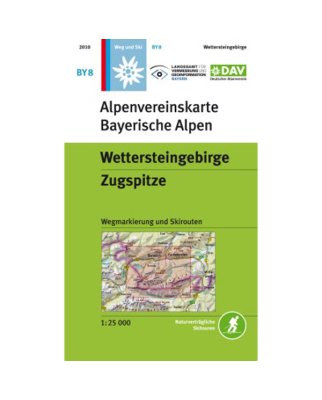 DAV Blatt BY8  Wettersteingebirge Zugspitze