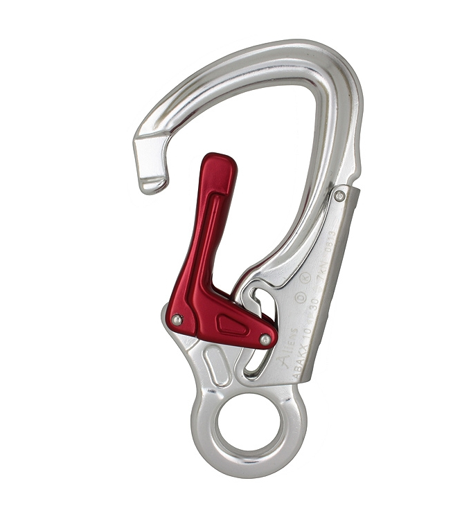 Aliens - Klettersteigkarabiner Aluminium Red